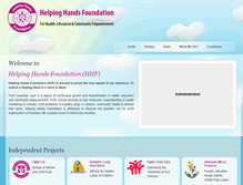 Tablet Screenshot of hhf.org.pk